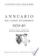 Annuario per l'anno accademico ...
