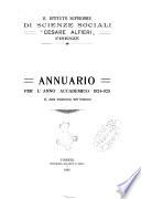 Annuario per l'anno accademico ...