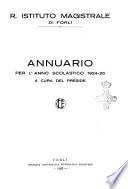 Annuario per l'anno scolastico ...