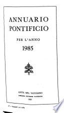 Annuario pontificio