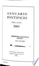 Annuario pontificio