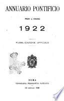 Annuario pontificio per l'anno ... pubblicazione ufficiale