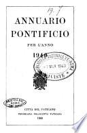 Annuario pontificio per l'anno ... pubblicazione ufficiale