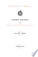 Annuario scolastico del Liceo musicale Rossini
