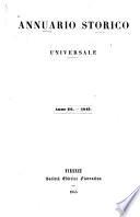 Annuario storico universale ...