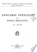 Annuario ufficiale della Marina mercantile