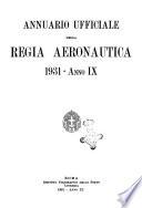 Annuario ufficiale della Regia Aeronautica