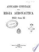 Annuario ufficiale della Regia Aeronautica