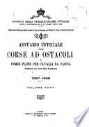 Annuario ufficiale delle corse ad ostacoli e corse piane per cavalli da caccia