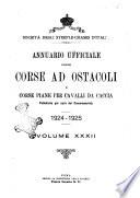 Annuario ufficiale delle corse ad ostacoli e corse piane per cavalli da caccia