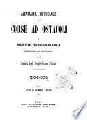 Annuario ufficiale delle corse ad ostacoli e corse piane per cavalli da caccia