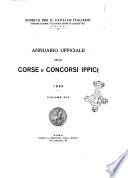 Annuario ufficiale delle corse e concorsi ippici