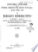 Annuario ufficiale delle forze armate del Regno d'Italia. 1, Regio esercito