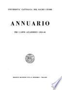 Annuario - Università cattolica del Sacro Cuore