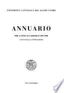 Annuario - Università cattolica del Sacro Cuore