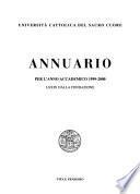 Annuario - Università cattolica del Sacro Cuore