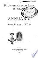 Annuario. Università degli studi di Milano