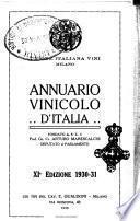 Annuario vinicolo d'Italia