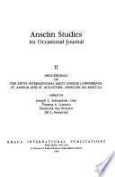 Anselm Studies
