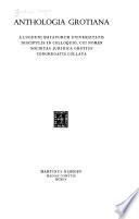 Anthologia Grotiana
