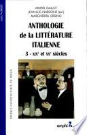 Anthologie de la littérature italienne