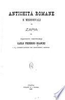 Antichità romane e medioevali di Zara