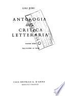 Antologia della critica letteraria
