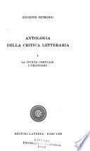 Antologia della critica letteratura