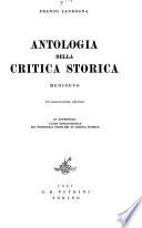 Antologia della critica storica