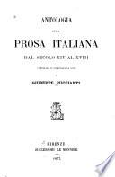 Antologia della prosa italiana dal secolo XIV al XVIII