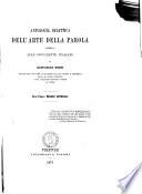 Antologia didattica dell'arte della parola offerta alle giovanette italiane da Raffaello Rossi