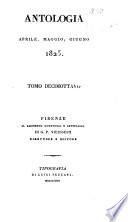 Antologia; giornale di scienze, lettere e arti