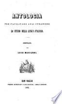 Antologia per facilitare agli stranieri lo studio della lingua italiana