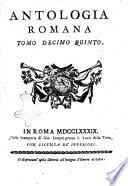Antologia romana