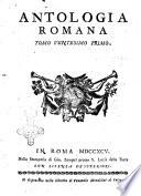 Antologia romana