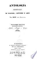 Antologia. Vol 1-48. Indice
