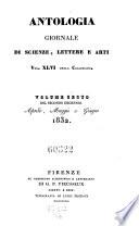 Antologia. Vol 1-48. Indice