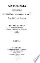 Antologia. Vol 1-48. Indice