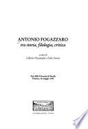Antonio Fogazzaro tra storia, filologia, critica