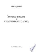 Antonio Rosmini e il problema dello Stato