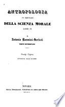 Antropologia in servigio della scienza morale