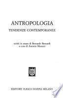 Antropologia, tendenze contemporanee