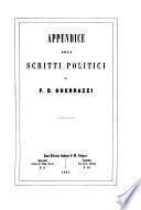 Appendice agli scritti politici di F. D. Guerrazzi