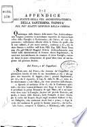 Appendice agli Statuti della ven. Archiconfraternita della Santissima Trinità pel più esatto servigio della Chiesa. -[Roma s.n., 1829]