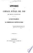 Appendice alla campagna d'Italia del 1859 del barone di Bazancourt la pace di Villafranca, le conferenze ed il trattato di Zurigo