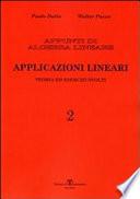 Appunti di algebra lineare