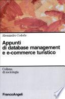 Appunti di database management e e-commerce turistico