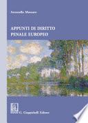 Appunti di diritto penale europeo