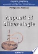 Appunti di mineralogia