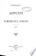 Appunti di numismatica romana